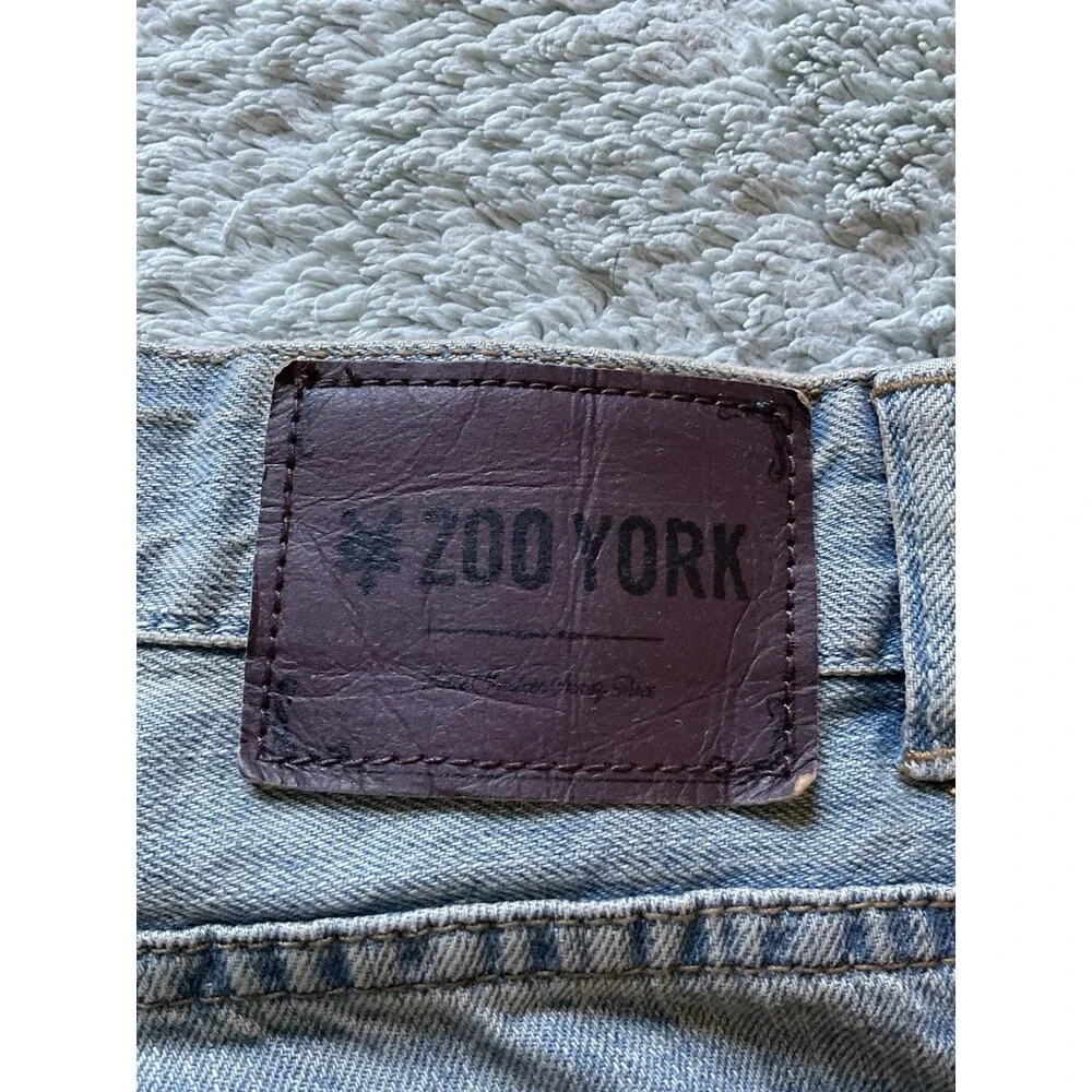 Zoo York Bronx Unbreakable Mens Dark Wash Straight Leg Button Fly Jeans Sz 40